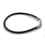 Simple Black Rubber Men's Bracelet