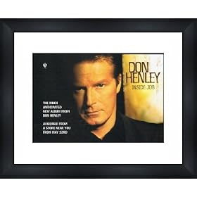 DON HENLEY Inside Job - Framed Original Advert