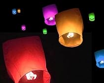 5 St&uuml;ck HIMMELSLATERNE SKYBALLON BALLON SKYLATERNE gemischt