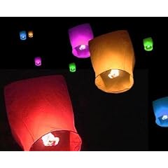 5 Stück HIMMELSLATERNE SKYBALLON BALLON SKYLATERNE gemischt