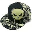 The Punisher 3D Logo Fitted Flat-bill Baseball Hat
