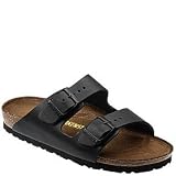 Birkenstock Mens arizona, 37N, Black Leather