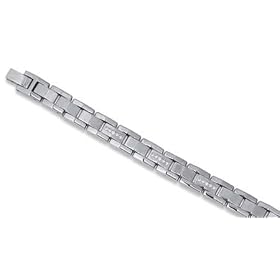 Stainless Steel Fancy Design Mens Bracelet - 8.5 Inch by JewelryWeb