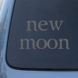 NEW MOON - Twilight - Vinyl Car Decal Sticker #1861 | Vinyl Color: SILVER