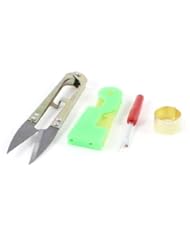 From Amazon.com. Click for details:
 4 in 1 Ring Thimble Needle Threader Spring Scissors Set for Sewing 4 in 1 Ring Thimble Needle Threader Spring Scissors Set for Sewing