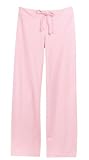 District Threads - Ladies Straight Leg Fleece Pant Pink-S