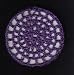 Purple Classic Crocheted Hair Bun Cover- MEDIUM