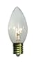 7 watt C9 Clear Single replacement bulb