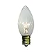 7 watt C9 Clear Single replacement bulb