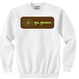 Go Green Flower Outline Sweatshirt
