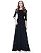 Ever Pretty Women's Lace Long Sleeve Floor Length Evening Dress 08412