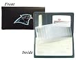 Carolina Panthers Embroidered Leather Checkbook Cover - Football Sports Merchandise