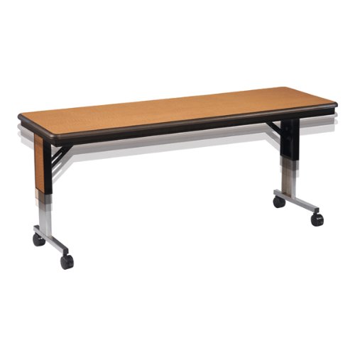  Midwest Folding Mobile Cantilever Panel T Leg Training Table   24W x 60L x 26 33H (MWF MTLA245M)