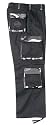 Military Authentic BDU Pants Black W/City Camo Accent Fatigues