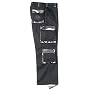 Military Authentic BDU Pants Black W/City Camo Accent Fatigues