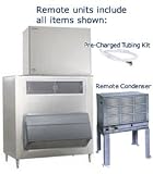 Commercial Ice Maker, Remote, Stackable, Cuber 1907 Lb. with 1275 Lb. S/S Bin