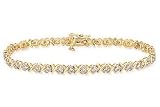 1 Carat Diamond 10K Gold Tennis Bracelet