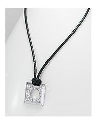 Cotton CZ Necklace In 92.5 Sterling Silver