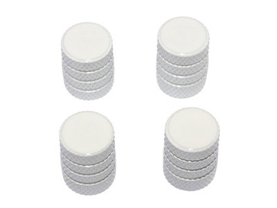 Sales Tire Rim Wheel Aluminum Valve Stem Caps - White Color