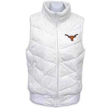 Texas Longhorns Womens Bubble Vest Jacket - S