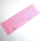 Skque Pink Keyboard Silicone Skin Cover for Sony VAIO VGP-KBV3