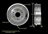Bendix PDR0800 Brake Drum