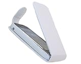 iTALKonline WHITE FlipMatic Easy Clip On Vertical Flip Pouch Case Cover wit ....
