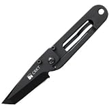 Columbia River Knife & Tool - K.I.S.S. In The Dark, Black Teflon Handle & Blade, Plain