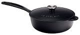 Le Creuset 2.25 Quart Saucier Pan, Satin Black