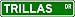 TRILLAS Street Sign ~ Personalized Family Lastname Sign ~ Gameroom, Basement, Garage Sign Novelty** ALUMINUM METAL
