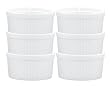 HIC 14-ounce Porcelain Souffle 4.5-inch Set of 6