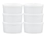 HIC 14-ounce Porcelain Souffle 4.5-inch Set of 6
