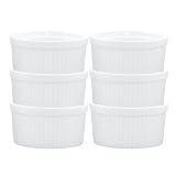 HIC 14-ounce Porcelain Souffle 4.5-inch Set of 6