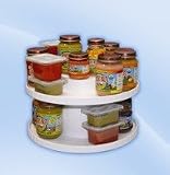 11" Adjustable Double Decker Food Carousel