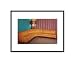 Orange Corner Sectional Sofa Home & Hearth Pre-Matted Poster Print, 11x14
