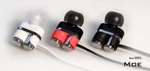 MOE SS01 Dual Driver IEM Earphones - Red