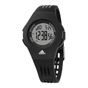Adidas Women\’s Furano ADP6020 Black Resin Quartz Watch with Grey Dial