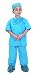 Jr Doctor Scrubs - Blue Child Costume Ages 4-6 (BDRB-46)