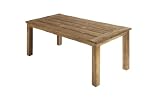 Ambientehome 68202 Tisch Grenada retro recycelt, ca. 220 x 100 x 78 cm, Teakholz