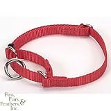 Coastal Pet No Slip Adjustable Nylon Dog Collar (Red, 6-10 inch L x 3/8 inch W)