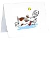 Note Cards(8X)--TENNIS DOG, Other Gifts, Gifts, Racquets Sports Accessories