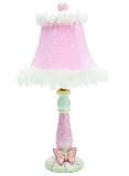 Pink Plaid Candle stick girl's lamp by Just Too cute