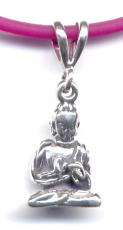 Buy 15 Fuschia Buddha Necklace Sterling Silver Jewelry by O Joy Jewelry now!