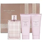 BURBERRY BRIT SHEER by Burberry Gift Set for WOMEN: EDT SPRAY 3.3 OZ & BODY LOTION 3.3 OZ & SHOWER GEL 3.3 OZ