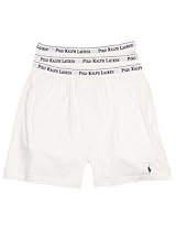 Ralph Lauren Mens Underwear Classic Cotton Boxer 3Pack White