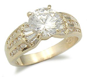 Childrens Toyshop  Jewelry : 1.65 Carats Brilliant Cut Cubic Zirconia Engagement Ring