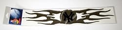 New York Yankees Auto Car Chrome Graphic Emblem Flames