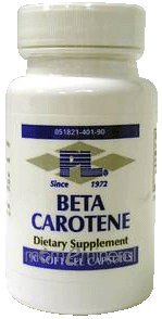 Beta Carotene 25,000 IU 90 gels by Progressive Labs