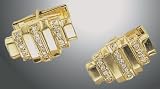 14K Solid Gold & Diamond Cufflinks