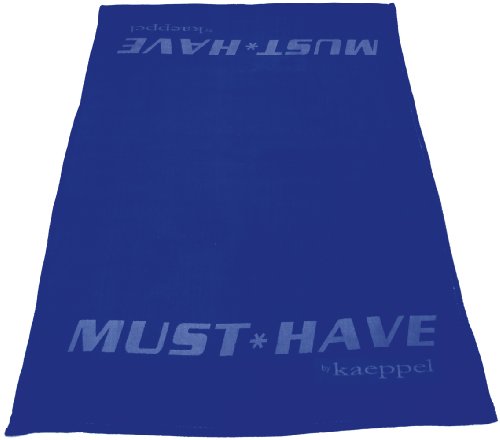 Kaeppel Must Have D-155558-01L2-DWMH Decke 150 x 200 cm Mikrofaser Flanell, blau